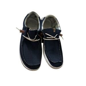 Hey Dude Men's Wally Sox Charcoal Men's slip on loafers lightweight size 11